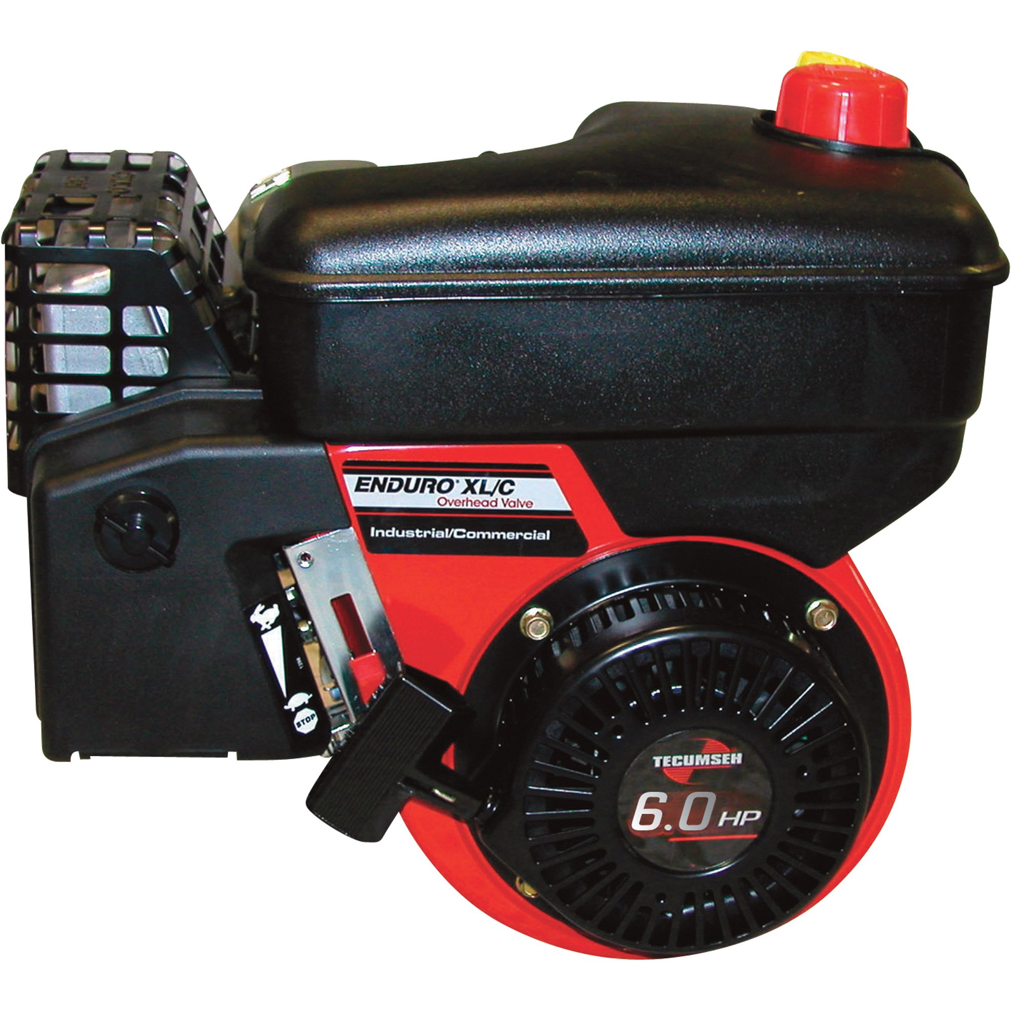 Tecumseh OHV Tiller Engine — 6 HP, 1.72 ext. 3/4 Shaft, Model# OH195EA